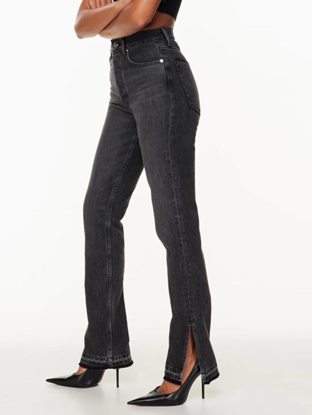 EB DENIM • Unraveled Two Jean in Grade School Black